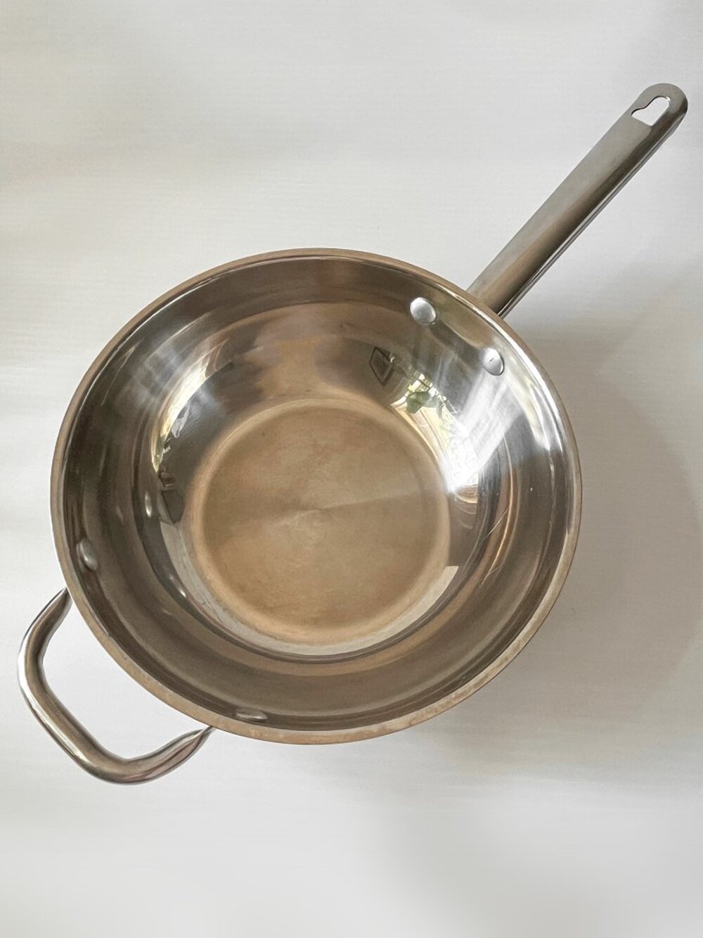 Wolfgang Puck Cafe Collection 10” Wok Stir Fry Pan 18/10 Stainless Steel